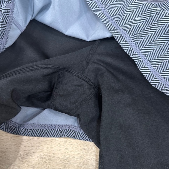 Athleta Women's Black and Gray Herringbone Skirted Leggings - Picture 6 of 16
